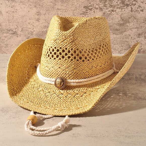 COWGIRL COWBOY straw hat party rodeo beach (2-colors) western festival concert main image 9